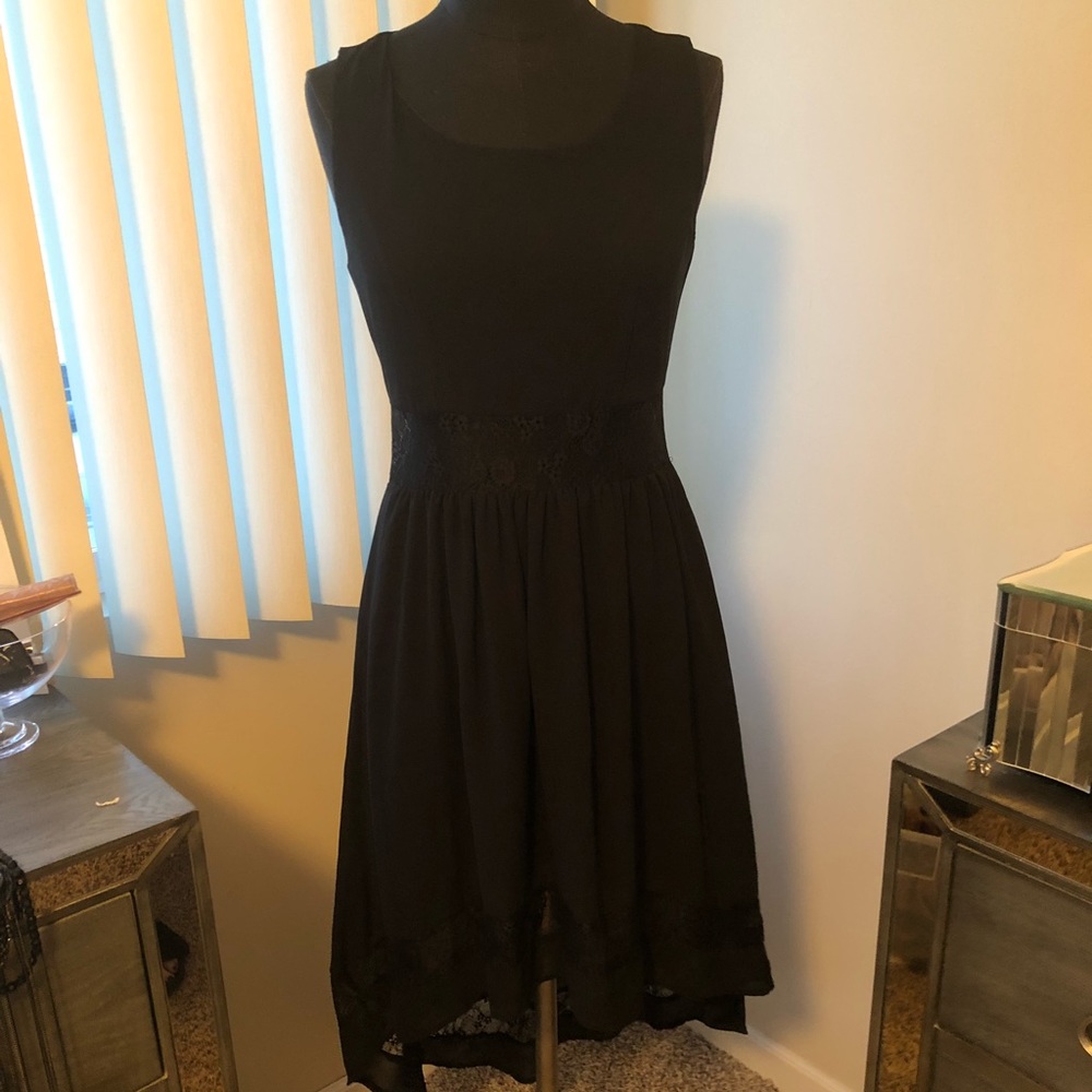 High Low Black Dress